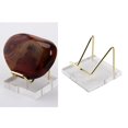 thumbnail image 1 of Soporte de Pedestal de acrílico caballete estable plano para exhibición de encimera de , minerales, rocas, platos de cerámica y Yotijar Soporte de soporte de pantalla mineral, 1 of 9