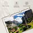 thumbnail image 6 of Elephant Stock Scenic Lauterbrunnen Wall Art - Horizontal Multi Panel Canvas - Living Room Wall Decor - Nature Multi Panel - Gray And Green Decor - 38" x 24", 6 of 8