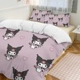 thumbnail image 1 of Kuromi 3-Piece Twin Bed Set Fade-Resistant Microfiber, 1 of 4