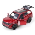 thumbnail image 4 of Réplica de modelo de coche de juguete fundido a presión Range Rover a escala 1/36, tres puertas que se pueden abrir, función de retroceso, juguete para niño.,Range  red, 4 of 7