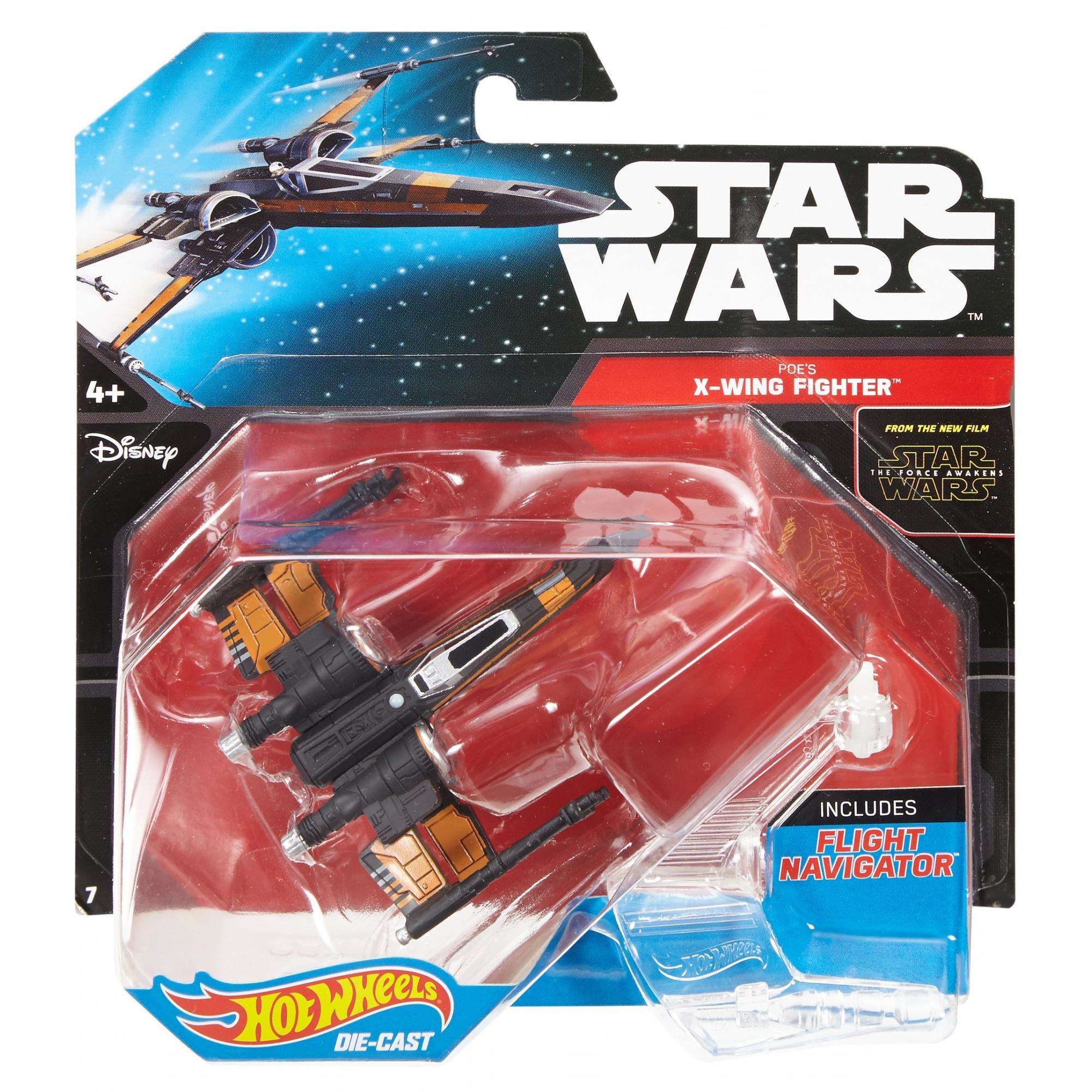 Hot Wheels, Star Wars: The Force Awakens Poe's X-Wing Fighter (Open Wings) Die-Cast Vehicle