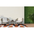 thumbnail image 5 of Linon Outdoor Washable Area Rug Collection, Orange and Pink, 7' x 9', 5 of 9
