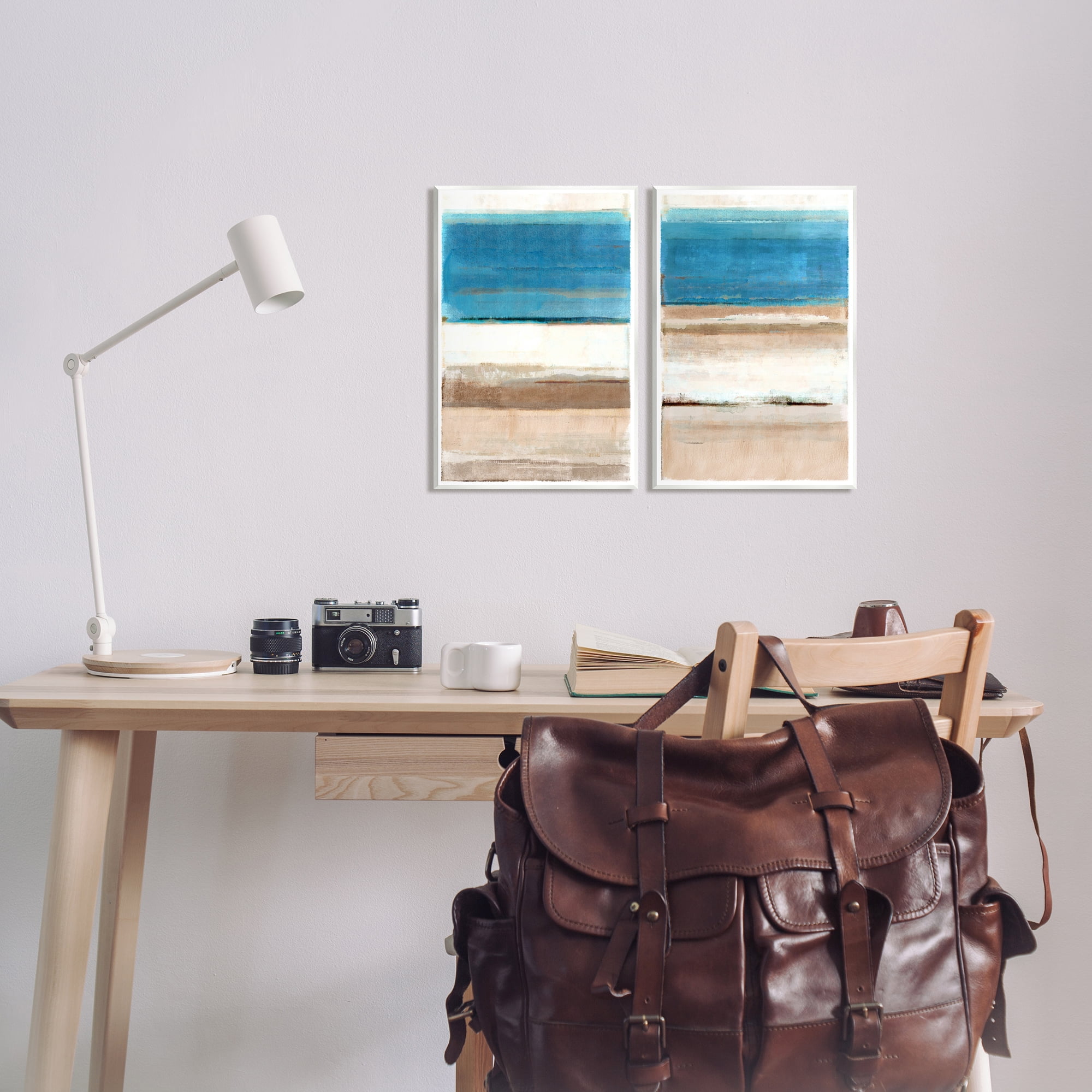 Stupell Industries Abstract Nautical Abstraction Abstract Painting Unframed Art Print Wall Art, 10 x 15