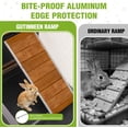 thumbnail image 4 of Aivituvin Large Wooden 2-Story Rabbit Hutch for 2-4 Bunnies – Heavy Duty Metal-Framed Rabbit Cage with 6 Smooth-Rolling Wheels, 3 Easy-Clean Pull-Out Trays & 6 Access Doors, Indoor Outdoor (Brown), 4 of 10
