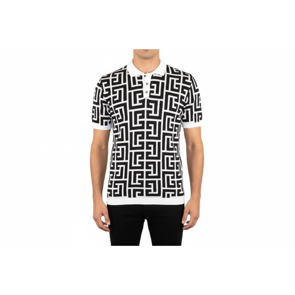 Men's Sports Shirt LCR MIZUMI Soft Cotton Blend Fashion Polo Style 11170-A Black