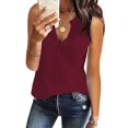 thumbnail image 2 of Seductiva Women's Slim-Fit Short Sleeve T-Shirt Loose Shirts Sleeveless Fitting Neck Knit V Solid Women Fashion Tee Tops Women's Blouse Fashion Basic Tees Fashion Basic Tees, 2 of 5