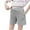 Gray, variant on Women's Maternity Shorts Casual Solid Color Summer Elastic Waist Pregnancy Shorts Over Belly Workout Running Shorts with Pockets