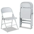 thumbnail image 3 of Alera Steel Folding Chair, 4-Pack, Gray, 3 of 3