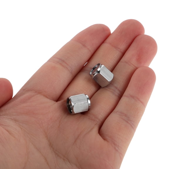 SEWCHICS 10Pack Grey Alloy Valve Stem Caps for Car Use Durable Dust Protection Easy Installation