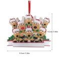 thumbnail image 3 of Falleo Clearance Personalized Deer Christmas Ornaments Family Of 2 3 4 5 6 7 Custom Name Holiday Ornament Christmas Tree Hanging Ornament Customized Christmas Decoration Gifts( F2, 3 of 8