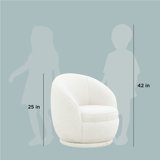 Free Shipping! Better Homes & Gardens Kids Swivel Chair Cream Faux Shearling 360-Degree Rotation - Walmart.com