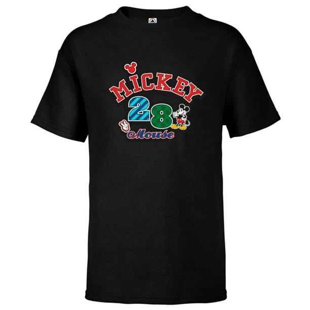 Disney Mickey Mouse 28 Varsity Short Sleeve TShirt for Kids