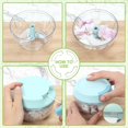 thumbnail image 4 of SAYIHEXIHE Garlic Mincer Mini Manual Hand Food Chopper with Container Kitchen Onion Vegetable Cutter Veggie Chopper Blue 500ml, 4 of 7
