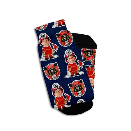 

Personalized Firefighter Socks with Faces
