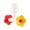 C, variant on Nnndbs Hummingbird Feeder Replacement Ports, 1 Pack Bird Feeding Spout Nozzle for DIY Bottle, Flexible Flower Shaped Feeder Accessory for Outdoor Garden