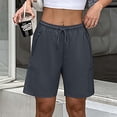 thumbnail image 7 of Women's Running Shorts Quick Dry Athletic Gym Track Workout Shorts Elastic Waist Sports Short Fitness Casual Loose Short Pants Jogging Bottoms Pants with Pockets, 7 of 7