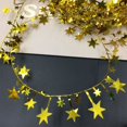 thumbnail image 2 of putnchl 7.5 Meter Gold Stars Wire Garland Tinsel-Star Rattan Xmas Tree Decoration For Home Wedding Birthday Christmas Part, 2 of 3