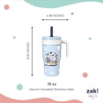 thumbnail image 4 of Zak Designs 18oz Mando/Grogu Double Wall Stainless Steel Cruiser Tumbler, Built in Carry Handle, 4 of 6