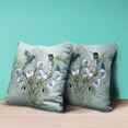 thumbnail image 4 of Amrita Sen Hummingbird Love Indoor/Outdoor Pillow in Green Blue 16x16, 4 of 5