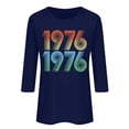 thumbnail image 5 of Lumosvexa Women Graphic Short Shirt Sleeved Tops Womens Casual T-Shirt Crew Neck T-Shirt Blue Size 2XL, 5 of 5