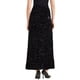thumbnail image 4 of Falda Maxi de Terciopelo con Lentejuelas de Cintura Alta Elástica INSPIRE CHIC para Mujeres S Negra, 4 of 6