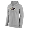 thumbnail image 2 of Women's Gray Baltimore Ravens Primary Logo Pullover Hoodie, 2 of 3