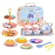 thumbnail image 2 of Juguete Juego de Té para Niñas, Juego de Té para Niños, Juego de Té de Princesas, Juego de Té de Hojalata para Niños, Tazas, Tetera, Pasteles de Plástico AMMAO TOY230209-1490toy, 2 of 2