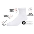 thumbnail image 3 of 6 Pairs of Premium Women’s Colorful Soft Breathable Cotton Ankle Socks, Non-Binding & Comfort Diabetic Socks (Fits Shoe Size 6-10), 3 of 5