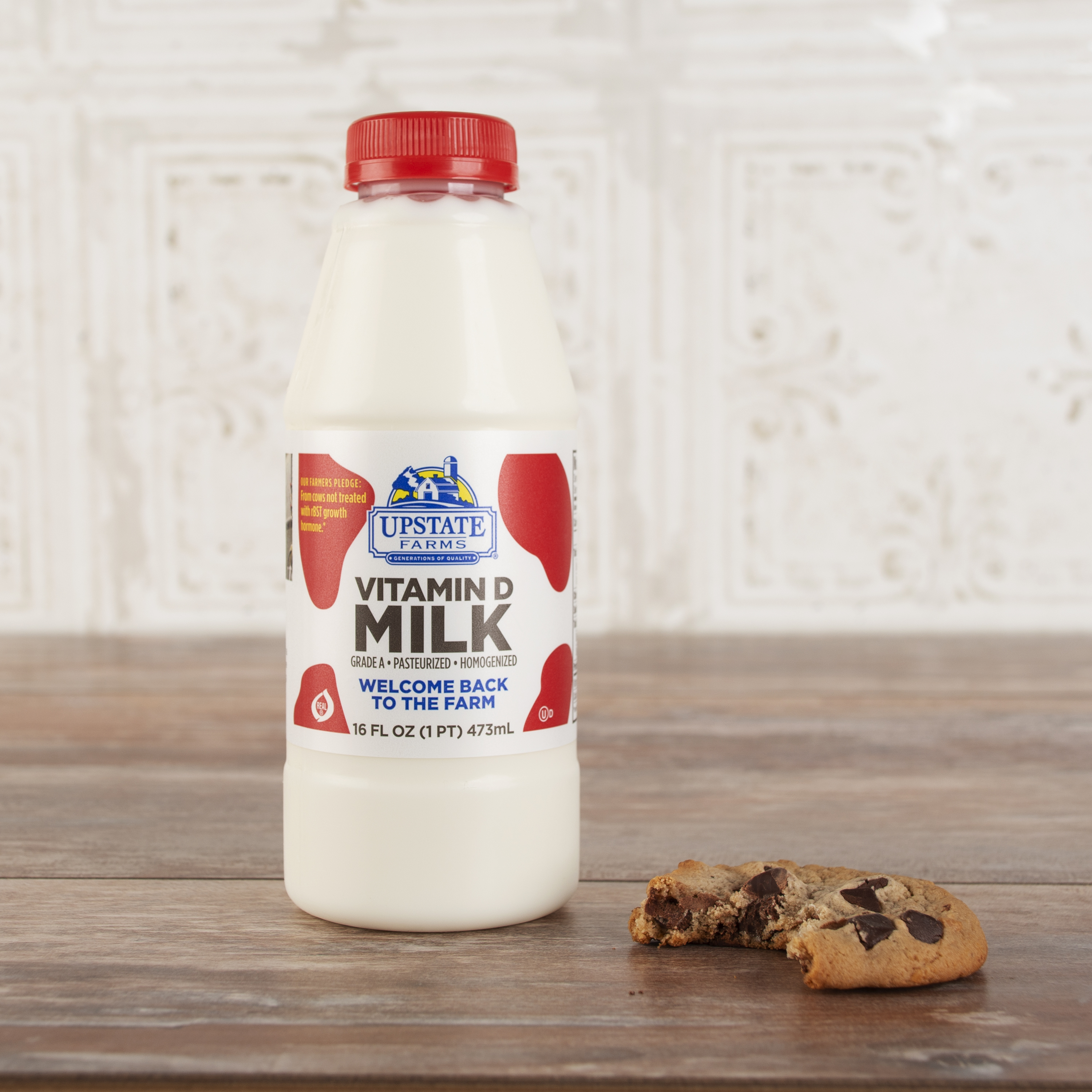 Upstate Farms Vitamin D Milk, 16 oz