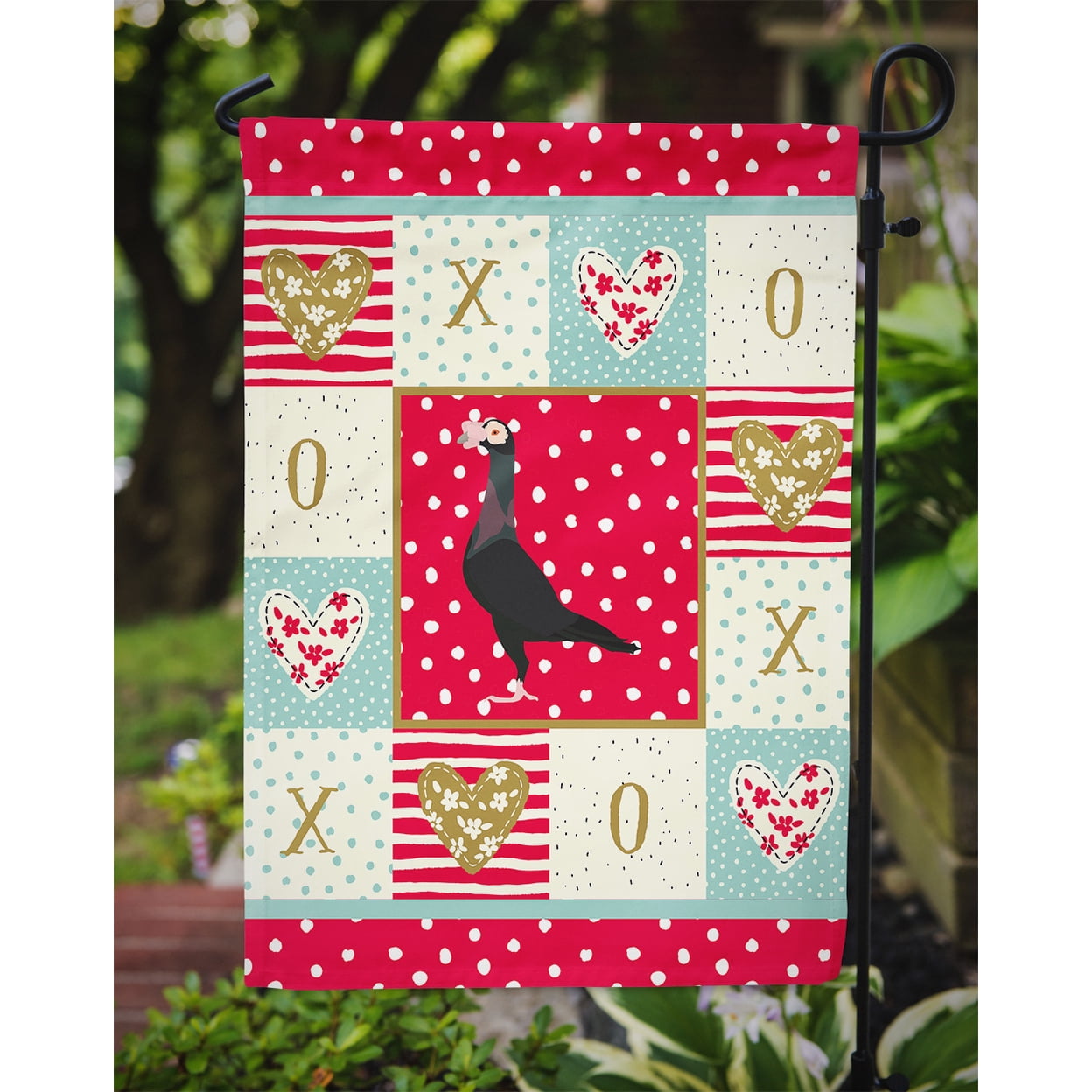 Carolines Treasures CK5372GF 11 x 0.01 x 15 in. English Carrier Pigeon Love Flag Garden Size