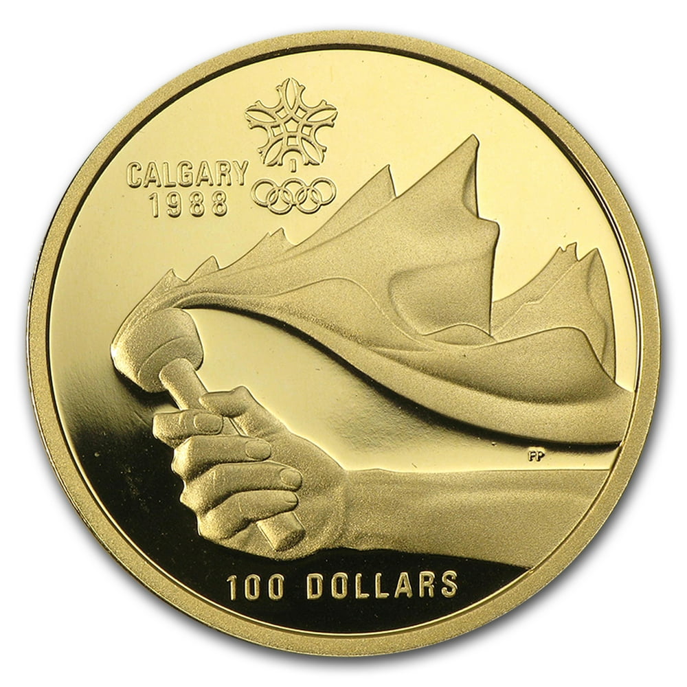 Royal Canadian Mint 1988 Canada 1/4 oz Proof Gold 100 Calgary