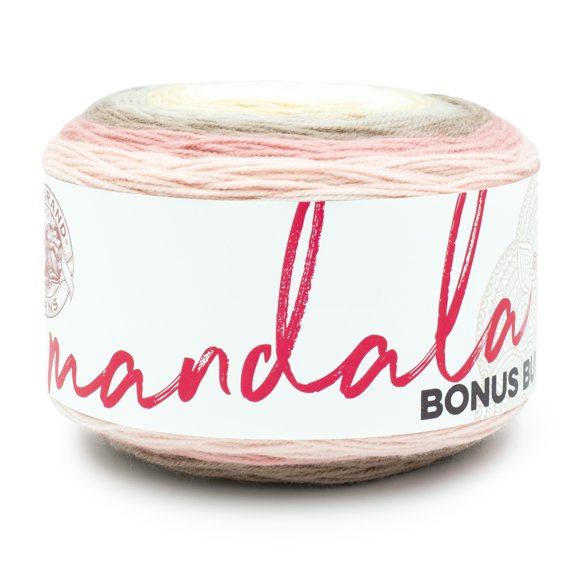 Lion Brand Mandala Bonus Bundle Yarn Meowth #3 Light/DK Acrylic yarn, 300g/ 1080m, 1-CT