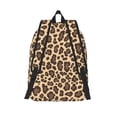 thumbnail image 4 of Casual Canvas Backpack Without Interlayer Large Capacity Stick Bag Design For Outdoor Shopping Office Outdoor Sports Leopard Skin Print Style Darkgreen1_3 Small, 4 of 7