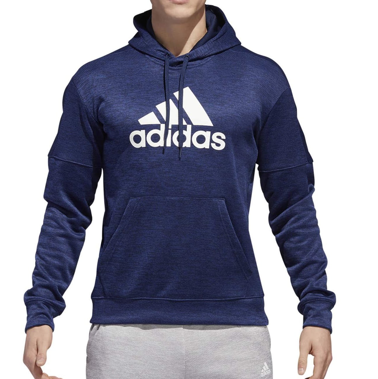 Adidas Hoodies & Sweatshirts - Men Hoodie Collegiate Navy Pullover Logo Print Front XL - Walmart
