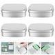 thumbnail image 4 of 4 latas de aluminio rellenables, frascos cuadrados para crema., 4 of 6
