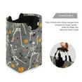 thumbnail image 3 of Yayeee Freestanding Laundry Hamper with Handle Collapsible Large Storage Basket for Clothes, Halloween Dancing Skeleton, 3 of 7