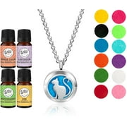 Cat Necklace Diffuser w/ 12 pads, 4 oils and gift box