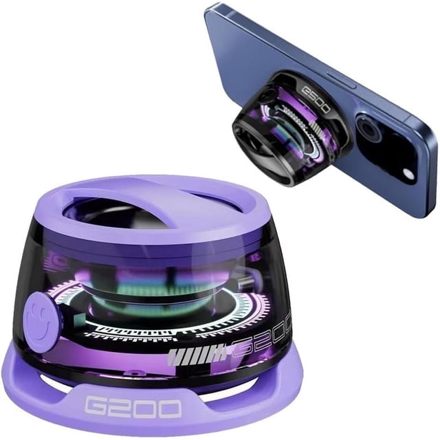 Altavoz Bluetooth magnético multifuncional cibernético para superficies metálicas, pequeño, inalámbrico, portátil, resistente al agua, con soporte para teléfono, para nevera, baño, habitación, coche,