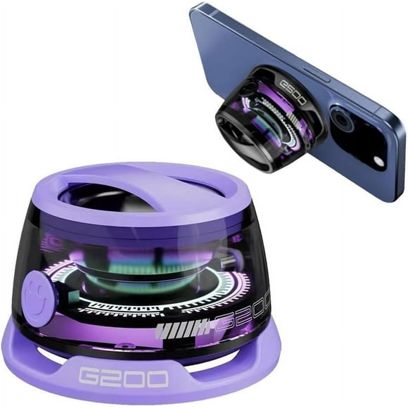 Altavoz Bluetooth magnético multifuncional cibernético para superficies metálicas, pequeño, inalámbrico, portátil, resistente al agua, con soporte para teléfono, para nevera, baño, habitación, coche,