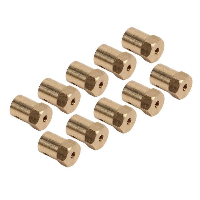 Acoplamiento hexagonal de Latón Jadeshay 10 piezas 12 mm