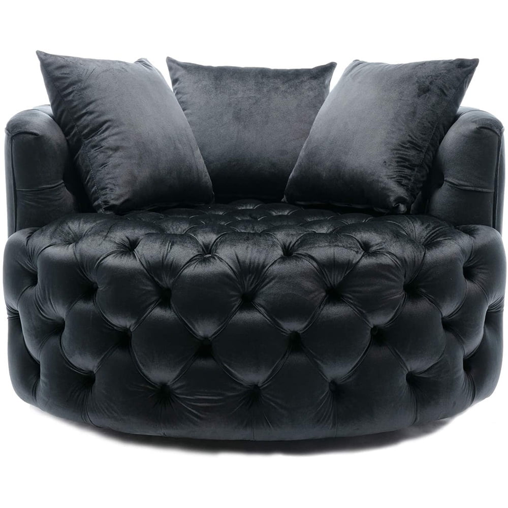 Swivel Accent Barrel Chair Modern Sofa, Round Chair Couch