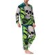 thumbnail image 2 of Fotbe Skull and Palm Leaves Pijama de Hombre con Estampado de Manga Larga, Conjunto de 2 Piezas, Ropa de Dormir Suave y Cómoda con Bolsillos-X-Large, 2 of 7