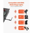 thumbnail image 4 of 4-Piece DMX Wireless Stage Light Receiver Transmitter Kit with Rechargeable Battery, Silver, 4 of 11
