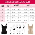 thumbnail image 6 of MISS COCOLI Shapewear Bodysuit for Women Tummy Control Body Shaper High Waist Trainer Open Bust Bodysuit, 6 of 6