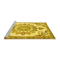 thumbnail image 2 of Ahgly Company Machine Washable Indoor Rectangle Medallion Yellow Traditional Area Rugs, 8' x 10', 2 of 4