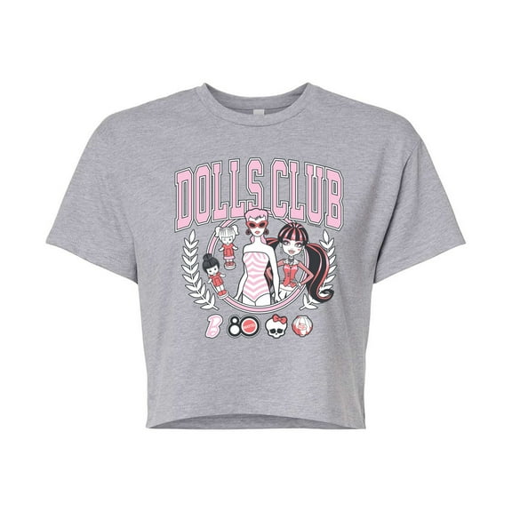 Mattel - Dolls Club  - Juniors Cropped Graphic T-Shirt