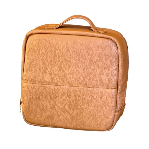Bolsa de cosméticos de pie, bolsa de maquillaje, organizador de artículos de tocador con múltiples compartimentos para mujeres, vacaciones, viajes de negocios, uso diario.