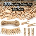 thumbnail image 2 of Mr. Pen- Wooden Clothes Pins, Natural Wood, 200 pcs, 1 Inch, Mini Clothes Pins for Hanging Clothes, 2 of 6
