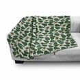 thumbnail image 3 of Avocado Soft Flannel Fleece Throw Blanket, Pattern with Doodle Avocado Slices Cut in Half and Leaves Print, Cozy Plush for Indoor and Outdoor Use, 60" x 80", Emerald Pale Green Brown, by Ambesonne, 3 of 6