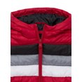thumbnail image 3 of Ixtreme Boys Retro Stripe Quilted Hooded Puffer Jacket, Sizes 4-18, 3 of 3